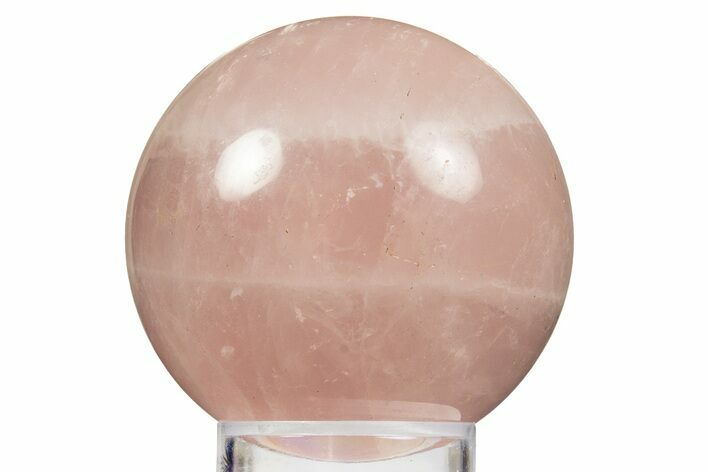 Polished Rose Quartz Sphere - Madagascar #323563